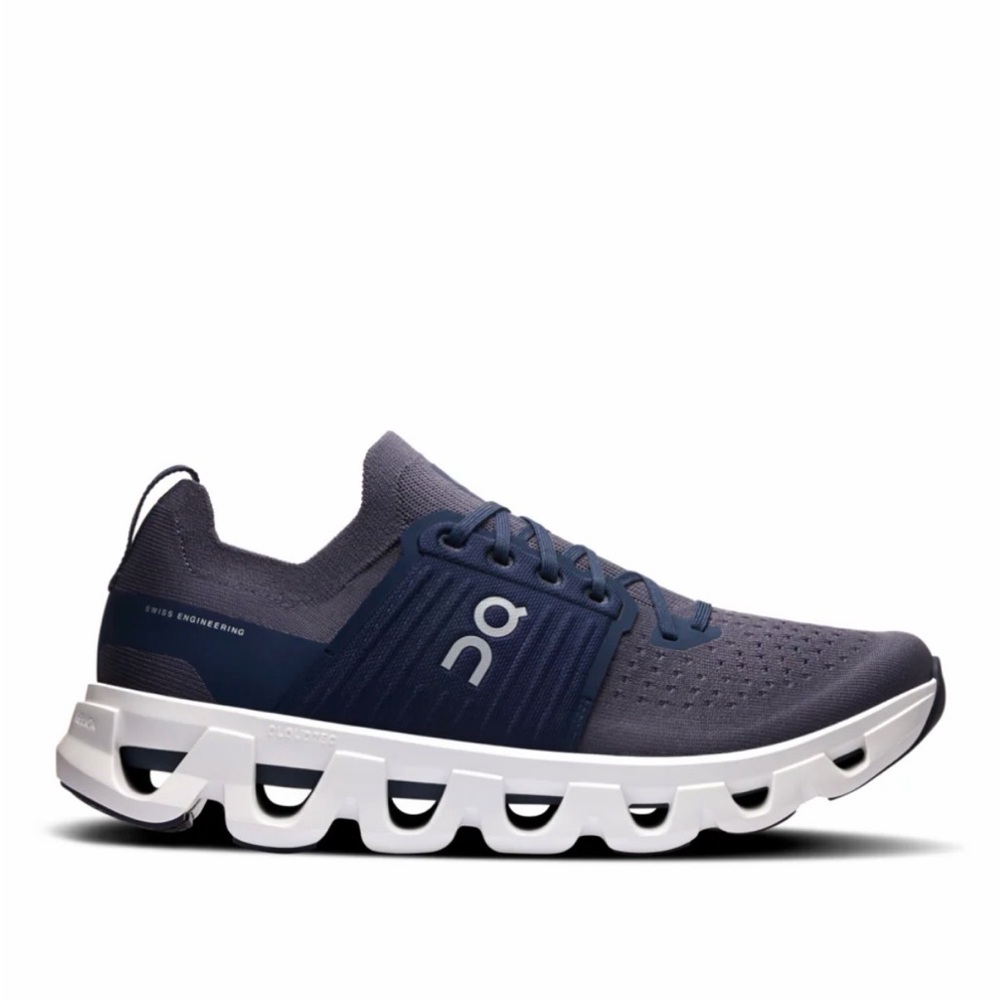 On Running Men's Athletic Shoes in Navy and White